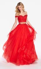 Alyce Paris - 1300 Two Piece Bedazzled Tulle Ballgown