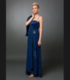 Daymor Couture - Beaded Straight Neck A-line Dress 2006