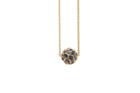 Tresor Collection - Blue Sapphire Origami Sphere Ball Pendant In 18k Yellow Gold
