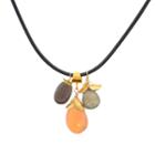 Mabel Chong - 3 Charm Leather Necklace