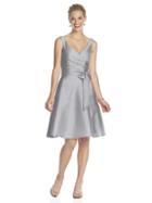 Alfred Sung - D624 Bridesmaid Dress In French Gray