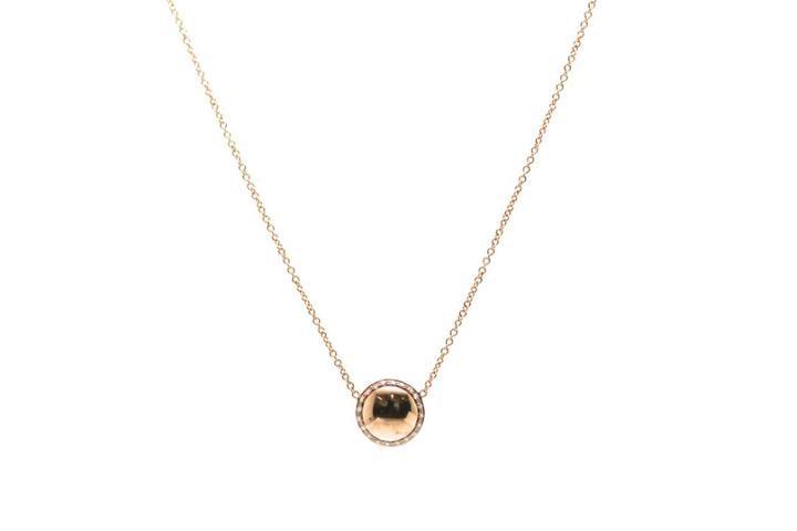 Tresor Collection - Lente Necklace In 18k Yellow Gold With Diamond Pave
