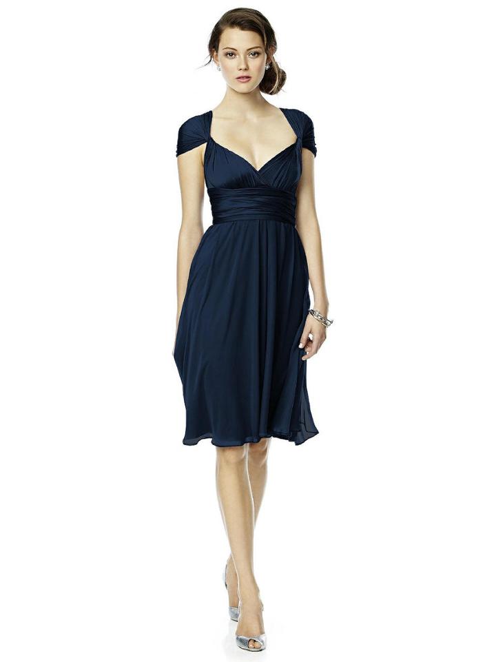 Dessy Collection - Luxtwist1 Dress In Midnight