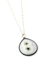 Nina Nguyen Jewelry - Long Solar Quartz Gold Pendant