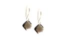 Tresor Collection - Smoky Quartz Square Earring In 18k Yellow Gold