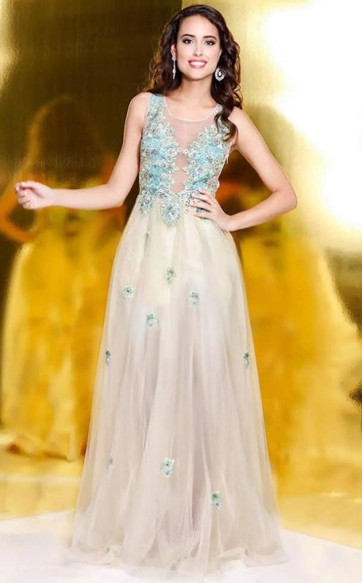 Shail K - Floral Embellished Long Dress 4078