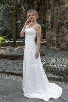 Milano Formals - Aa9270 Satin A-line Sleeveless Wedding Dress