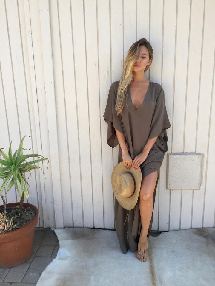 Tysa - River Nymph Dress In Olive