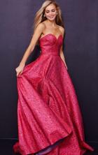 Jovani - 45061 Strapless Sweetheart A-line Dress