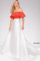 Jovani - Two-piece Off The Shoulder Prom Dress 49923