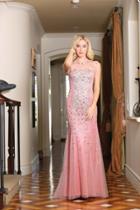 May Queen - Illusion Bateau Neckline Embellished Evening Dress Rq7192