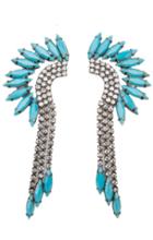 Elizabeth Cole Jewelry - Mohawk Earring Turquoise
