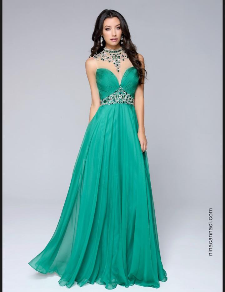 Nina Canacci - 1246 Dress In Green