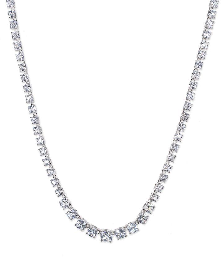 Cz By Kenneth Jay Lane - Classic Cushion Necklace
