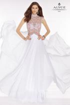 Alyce Paris - 6559 Prom Dress In White Salmon