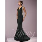 Tiffany Designs - Fitted V-neck Long Dress 46103