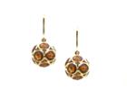Tresor Collection - Citrine Sphere Earrings In 18k Yellow Gold