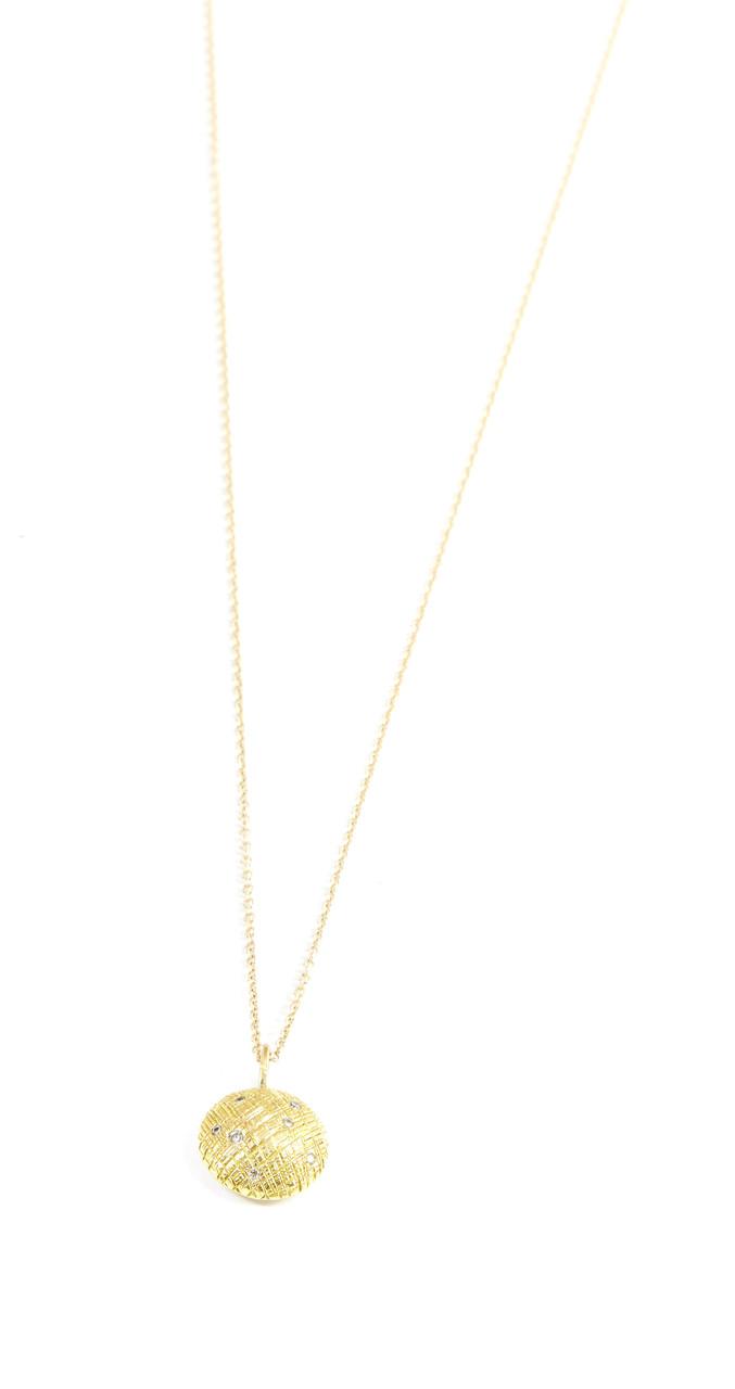 Nina Nguyen Jewelry - Petite Round 18k Gold Necklace