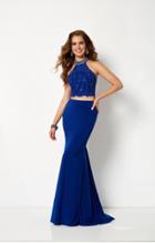 Studio 17 - 12663 Two Piece Beaded Lace Jersey Dress