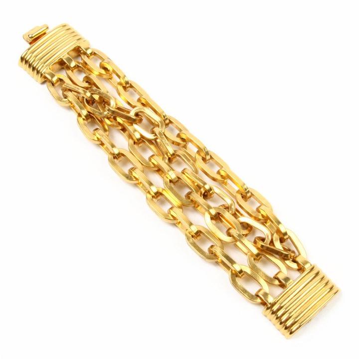 Ben-amun - Twisted Gold Chain Link Bracelet