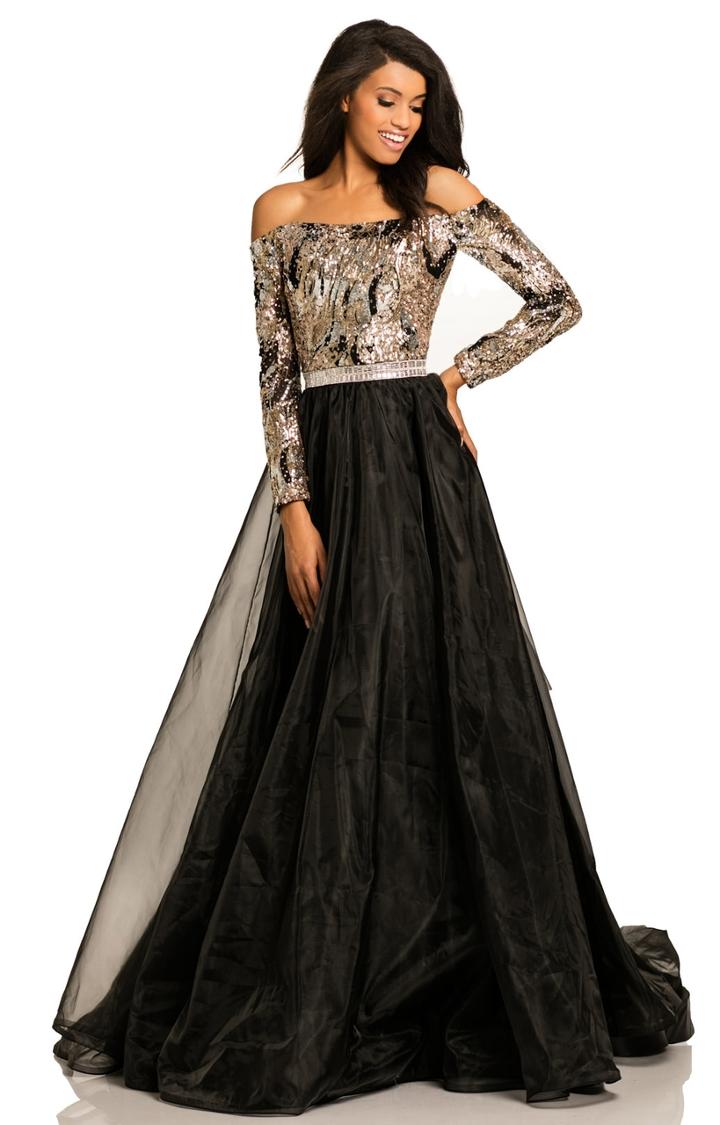 Johnathan Kayne - 8052 Bejeweled Off Shoulder Ballgown