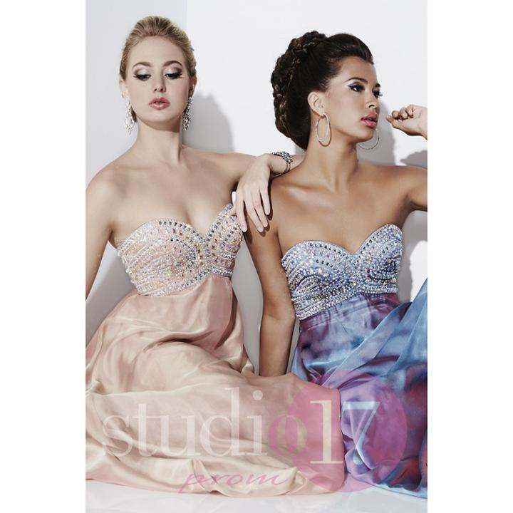 Studio 17 - Embellished Sweetheart Bandeau Empire Gown 12497