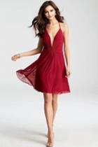 Jovani - Jvn52153 Deep V-neck A-line Dress