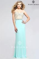 Faviana - Astonishing Sweetheart Jersey Gown With Rhinestones 7782