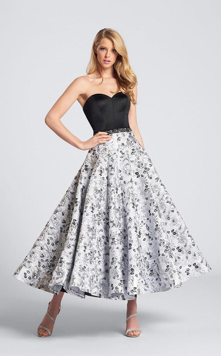 Ellie Wilde - Ew21730 Sultry Strapless Satin Evening Dress
