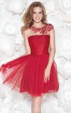 Tarik Ediz - Ruched Bodice Cocktail Dress 90408