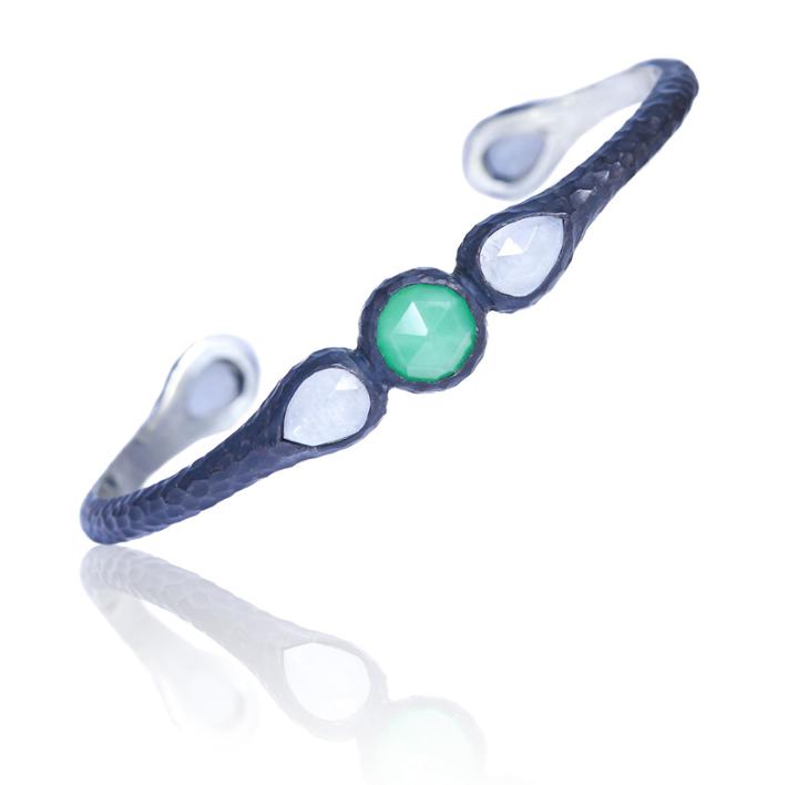 Nina Nguyen Jewelry - Lotus Oxidized Cuff