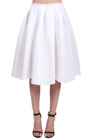 Muehleder Karissa Flare Skirt In White