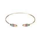 Ashley Schenkein Jewelry - Jaipur Multi Shape Gemstone Cuff Bracelet