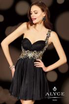 Alyce Paris Homecoming - 4399 Dress In Black Gold