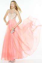Alyce Paris - 1083 Dress In Pink Coral Nude