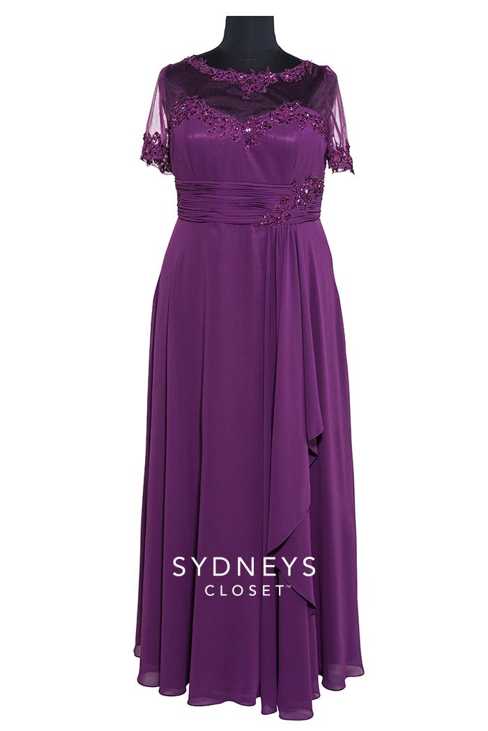 Sydney's Closet - Sc4044 Plus Size Dress In Iris