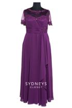 Sydney's Closet - Sc4044 Plus Size Dress In Iris