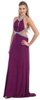 Sexy Sequined Ity Low Back Prom Dress