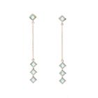 Margaret Elizabeth - Iris Chain Drops Aqua Chalcedony