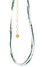 Nina Nguyen Jewelry - May Emerald Birthstone Harmony Long Vermeil Necklette