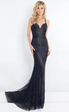 Rachel Allan Prima Donna - 5975 Sheer Beaded Layers Evening Gown