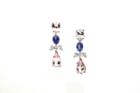 Tresor Collection - Tanzanite, Morganite And Diamond Earrings In 18k Wg