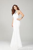 Jovani - Graceful Evening Long Gown With Jeweled Strap 33159