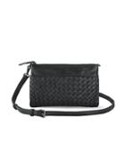 Mofe Handbags - Sonder Woven Crossbody, Wallet & Clutch Black / Genuine Leather