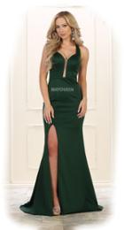May Queen - Strappy Fitted Plunging Trumpet Dress