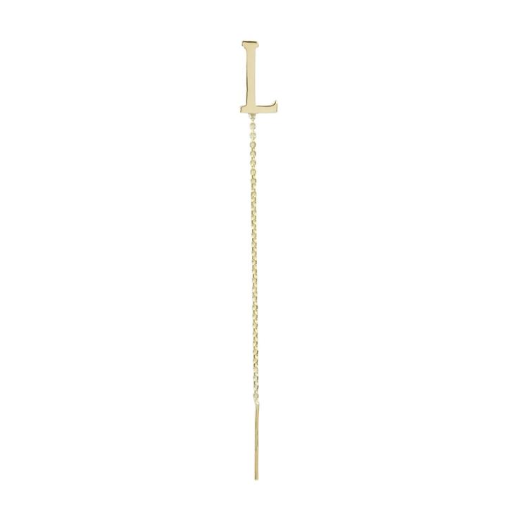 Elizabeth Buenaventura - Initial Chain Earring