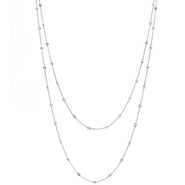 Tresor Collection - Diamond By The Yard Necklace In 18k White Gold