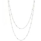 Tresor Collection - Diamond By The Yard Necklace In 18k White Gold