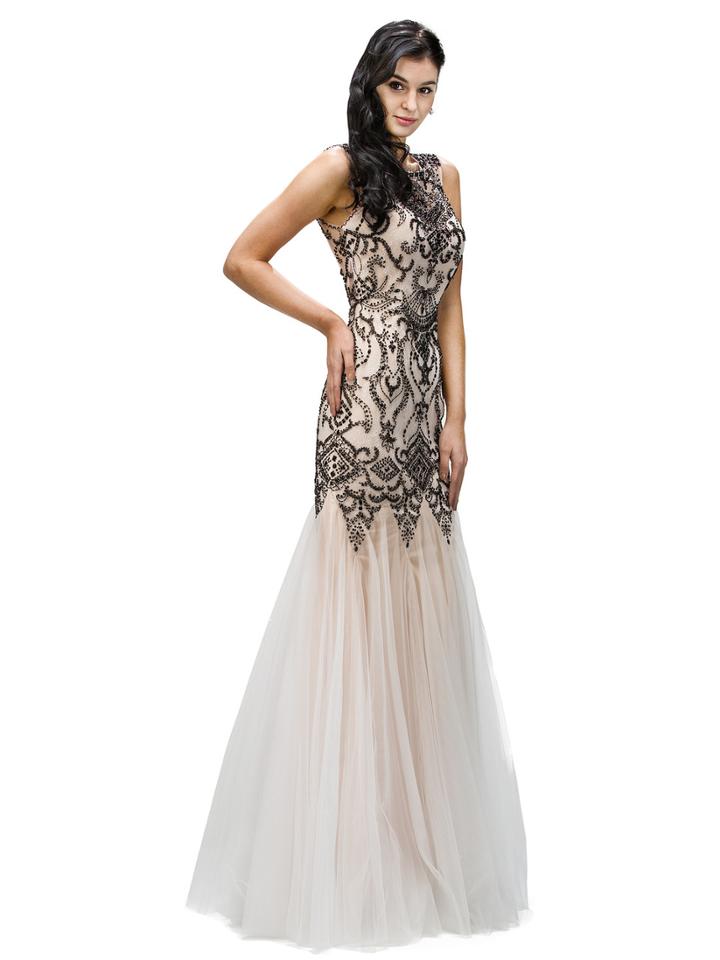 Elegant Beaded And Laced Cap Sleeve Illusion Sweetheart Mermaid Dress