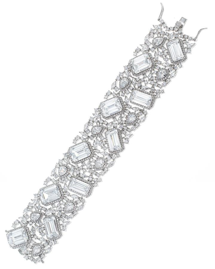 Cz By Kenneth Jay Lane - Statement Multi Shaped Bracelet